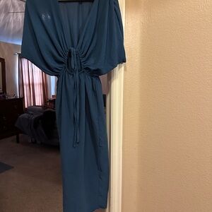 Tyche Teal Maxi Dress